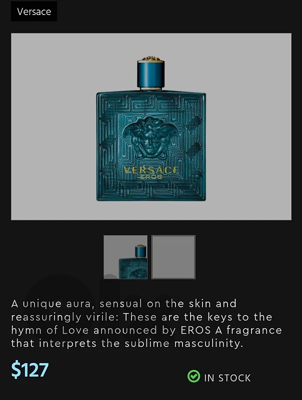 عطر فرزاتشي إيروس الأصلي (Versace Eros Eau de Parfum) - سعة 100 مل