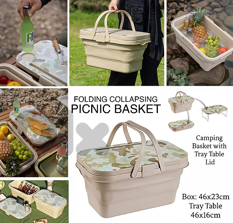 Folding Picnic Basket