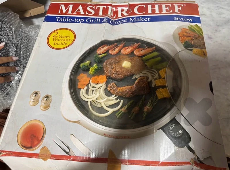 Grill and crepe maker