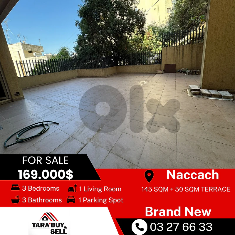 Apartment brand new 145m+50m terrace for sale in Naccach prime locatio