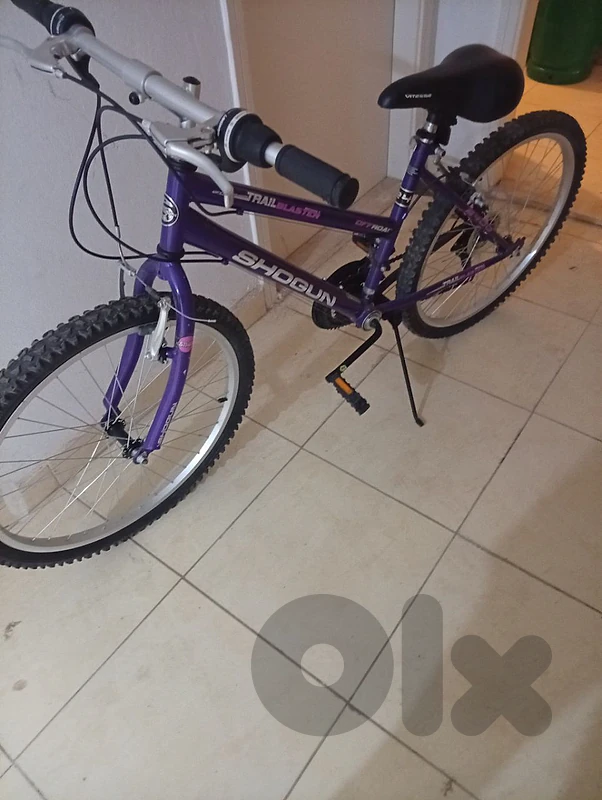 purple bicycle