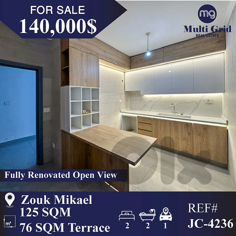 JC-4236 Apartment For Sale in Zouk Mikael شقة للبيع في ذوق مكايل