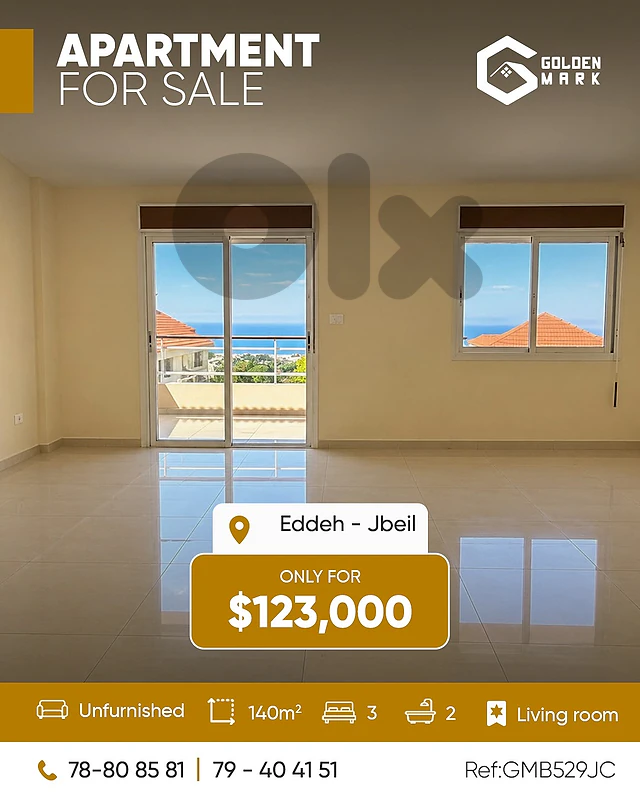 GMB529JC- Apartment For Sale In Eddeh - شقة للبيع في إده