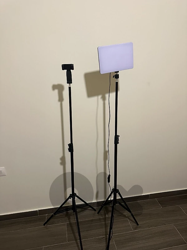 Makeup chair, lighting and phone stand