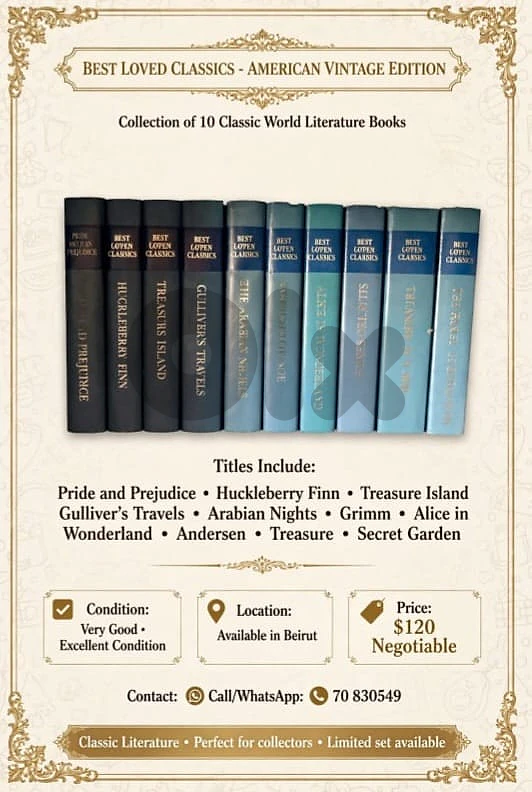 :

• Edition: American Vintage Edition - Best Loved Classics
•