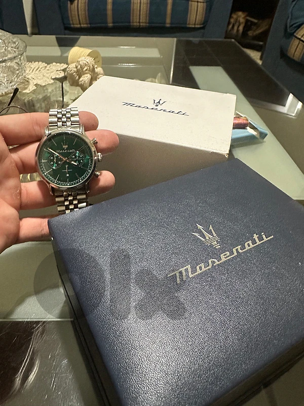 maserati green-dial chronograph
