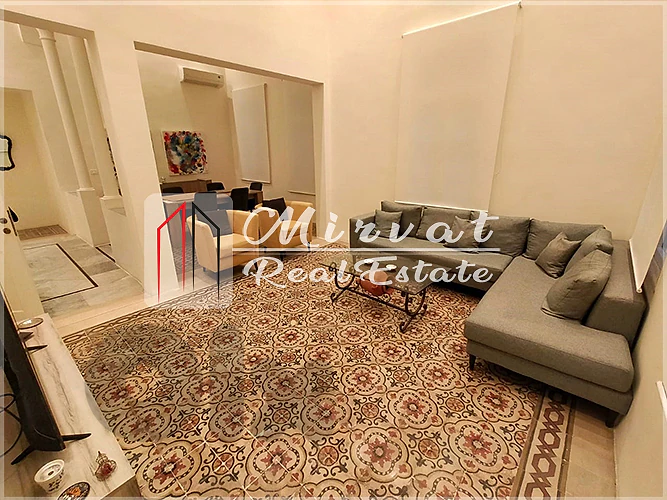 High Ceiling Traditional Lebanese Apartment for Rent in Clemenceau