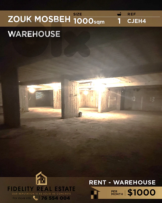 Warehouse for rent in Zouk Mosbeh CJEH4 مستودع  للإيجار في زوق مصبح
