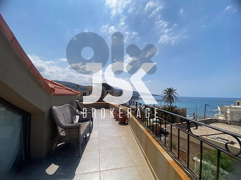 L22844 Roof Studio with Terrace Mountain & Sea View For Rent in Bahsa