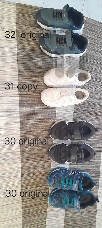 set of 4 kids shoes. احذية اصلية