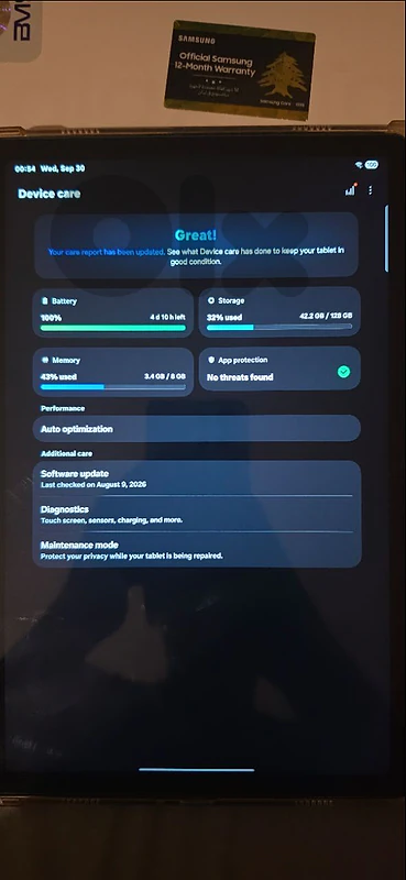 samsung tab a9+ & smart watch