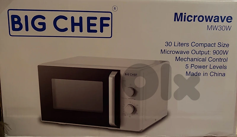 Microwave Big Chef 30L - New