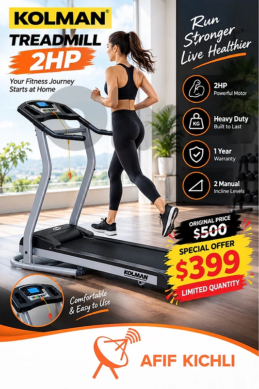 Kolman Treadmill-2HP