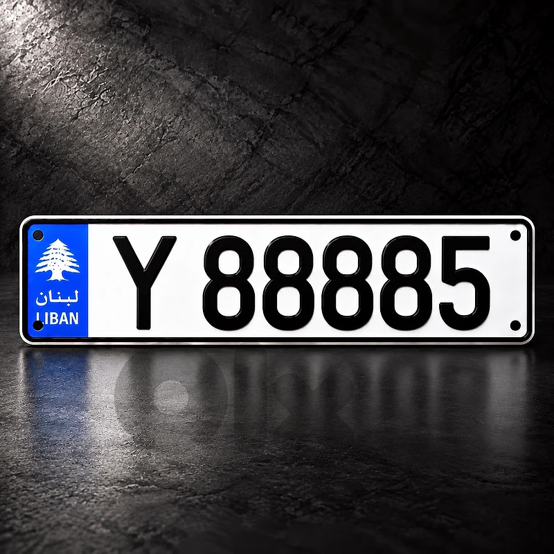 5 digits car plate number