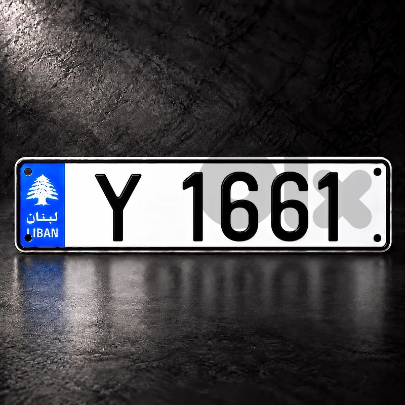 4 digits car number plate