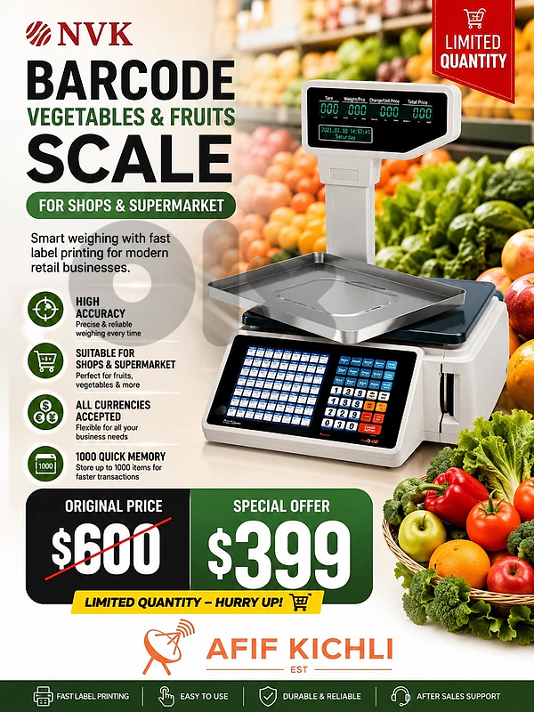 Digital Barcode Scale