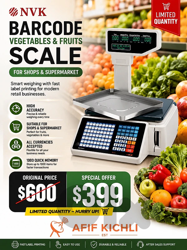 Digital Barcode Scale