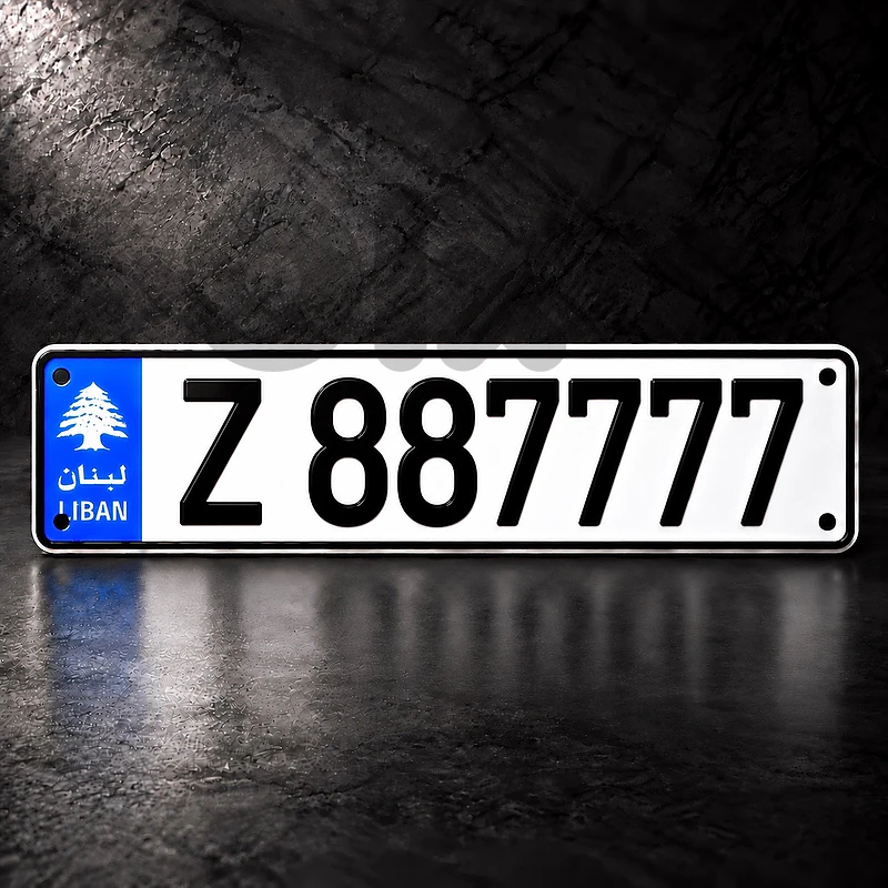 6 digits car number plate