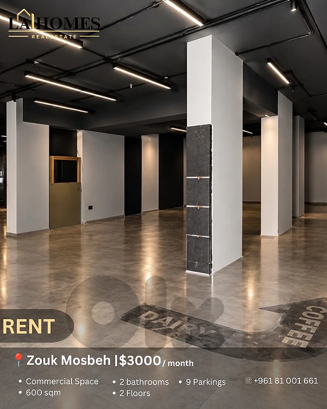 commercial space for rent zouk mosbeh مساحة تجارية للإيجار زوق مصبح commercial space for rent zouk mosbeh مساحة تجارية للإيجار زوق مصبح