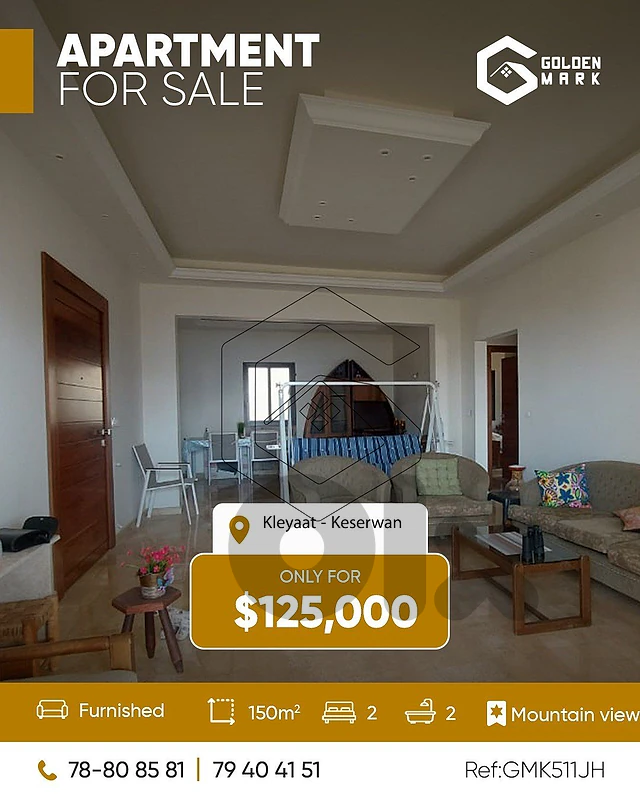 GMK511JH - Apartment For Sale In Kleyaat - شقّة للبيع في القليعات GMK511JH - Apartment For Sale In Kleyaat - شقّة للبيع في القليعات