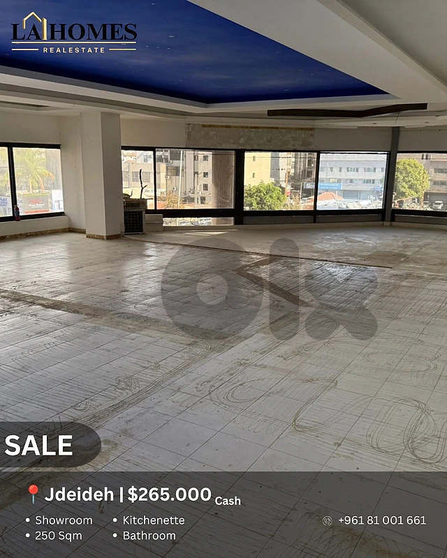 showroom for sale in jdeideh صالة عرض للبيع في جديده