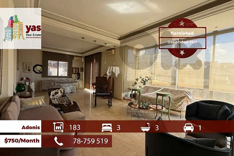 Adonis 183m2 | Furnished | Rent | Calm Street | Prime Location | RH/IV