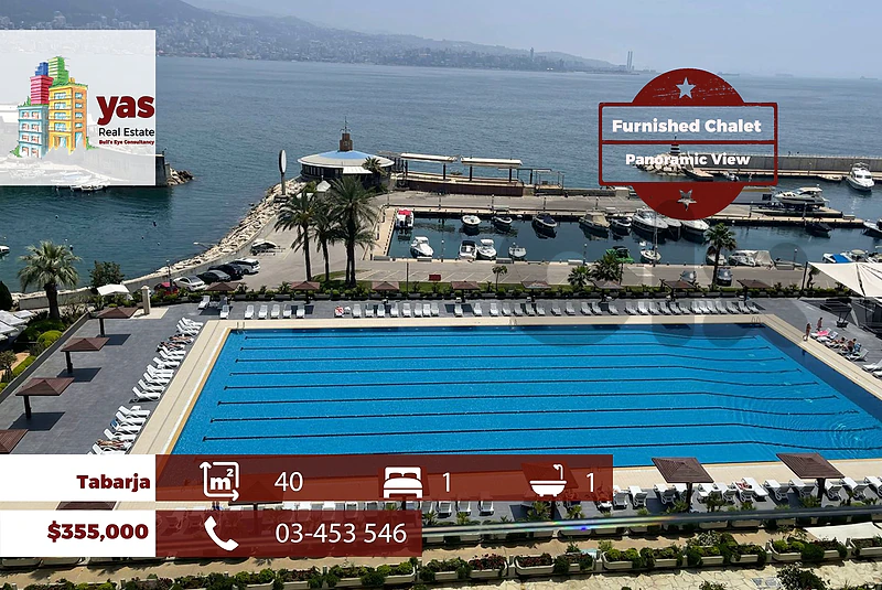 Tabarja/Aqua 2 | 40m2 | Furnished | Panoramic View | ABA