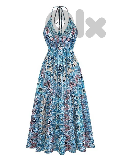 boho backless dress