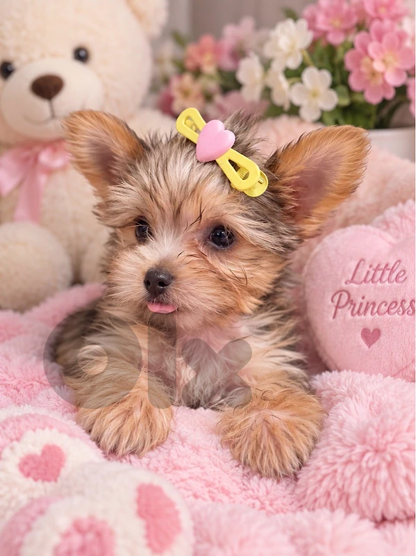 Adorable Yorkie Blue color imported