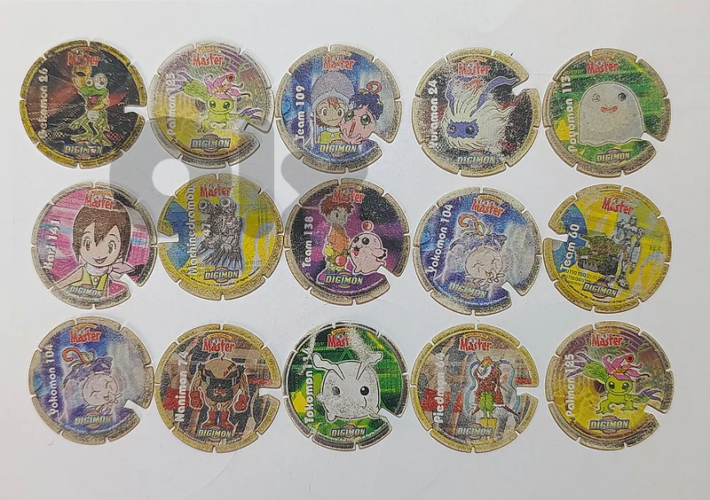 Digimon Master pogs