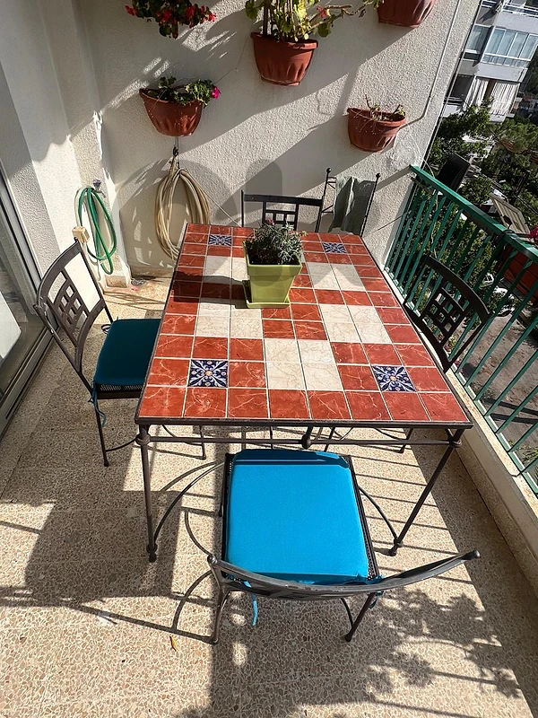 wrought iron table