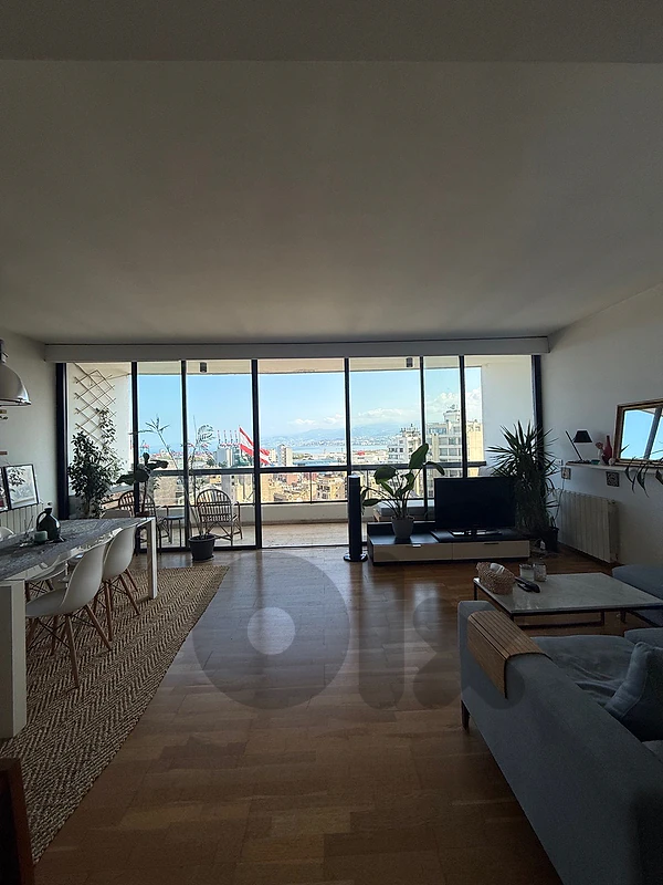 Charming apartment with open views for rent in Achrafieh.