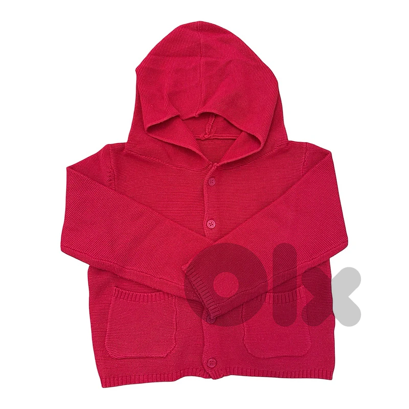 red cardigan