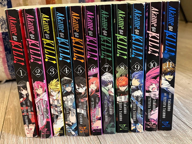 akame ga kill manga volume 1-11
