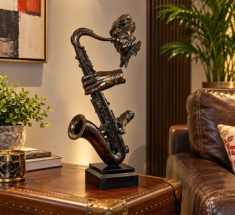 Jazz Saxophonist Sculpture
