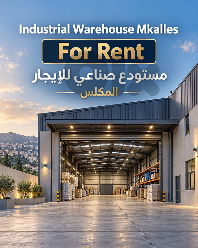 Industrial warehouse depot for rent Mkalles مستودع صناعي ايجار المكلس Industrial warehouse depot for rent Mkalles مستودع صناعي ايجار المكلس