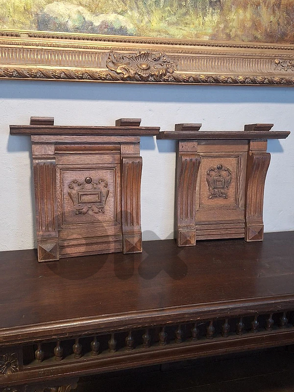 pair of henry II wall decorations