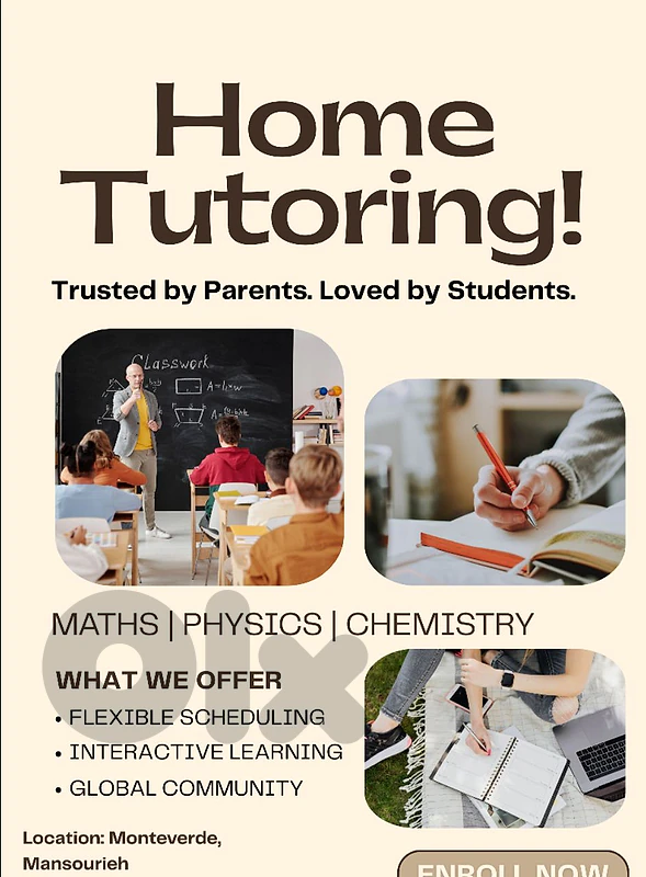 private lessons in math and physics chemistry