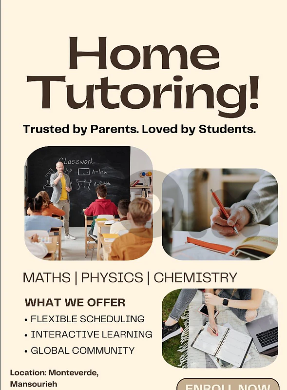 private lessons in math physics chemistry
