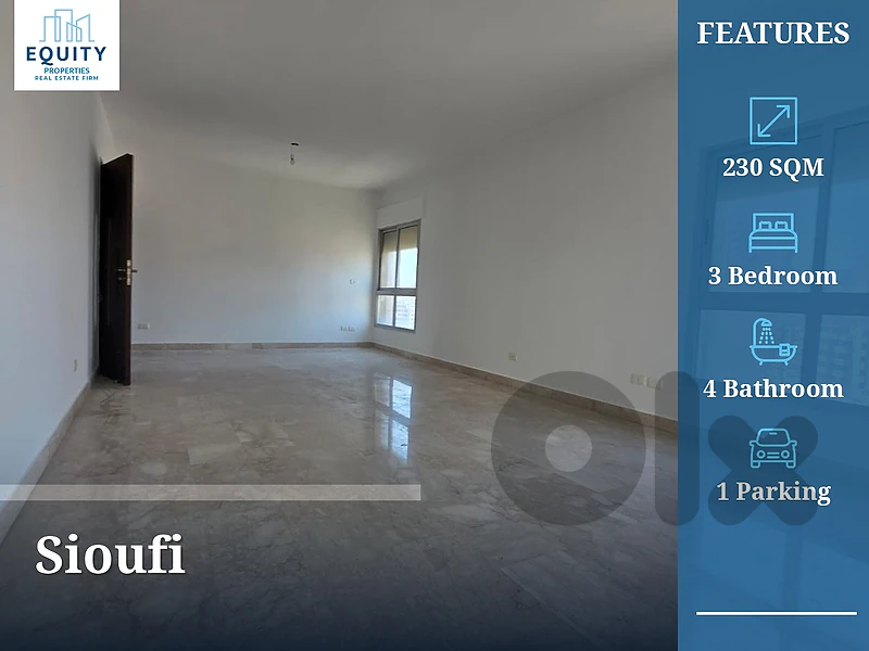 230 SQM Apartment For Sale In Sioufi #JZ33685 230 SQM Apartment For Sale In Sioufi #JZ33685