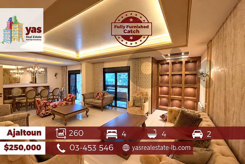 Ajaltoun 260m2 | Fully Furnished | Redesigned | View | Solar Power |