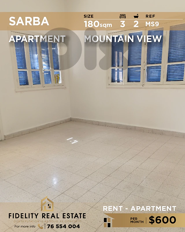 Apartment for rent in Sarba MS9 شقة للإيجار في صربا Apartment for rent in Sarba MS9 شقة للإيجار في صربا