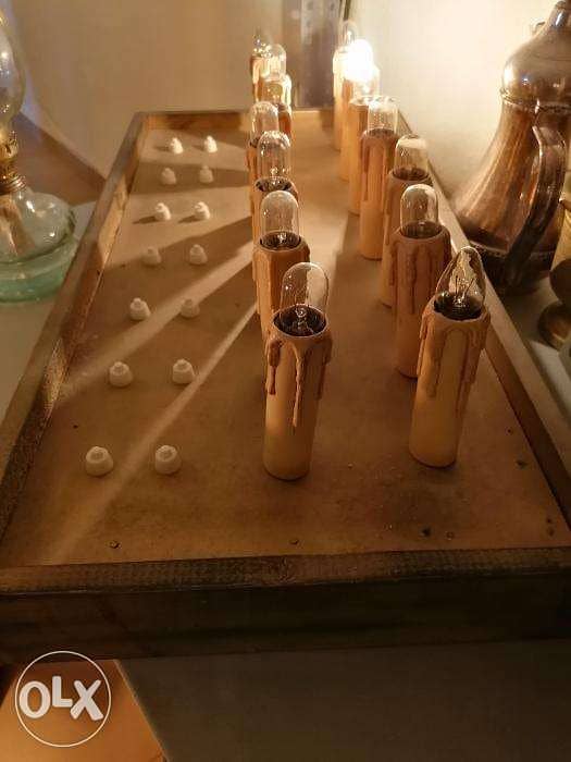 Wooden box with lights 2