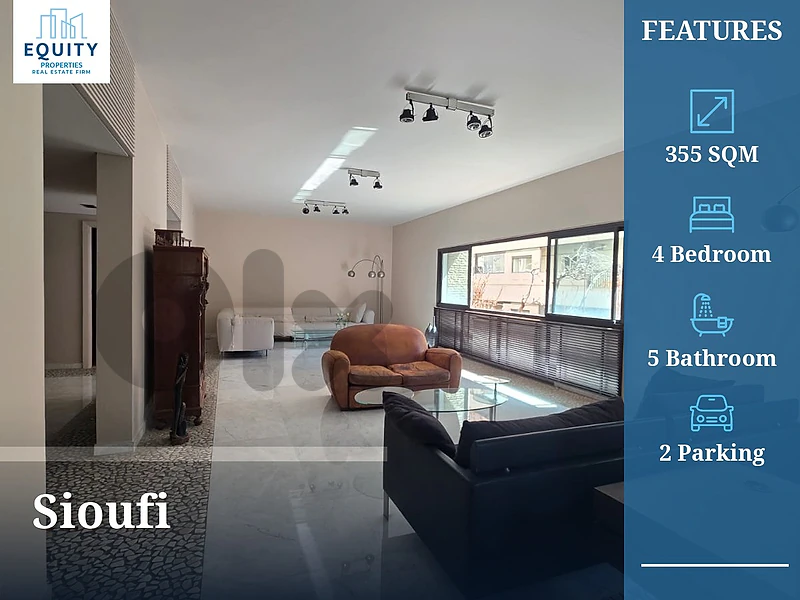 355 SQM Apartment For Sale In Sioufi #JZ34885 355 SQM Apartment For Sale In Sioufi #JZ34885
