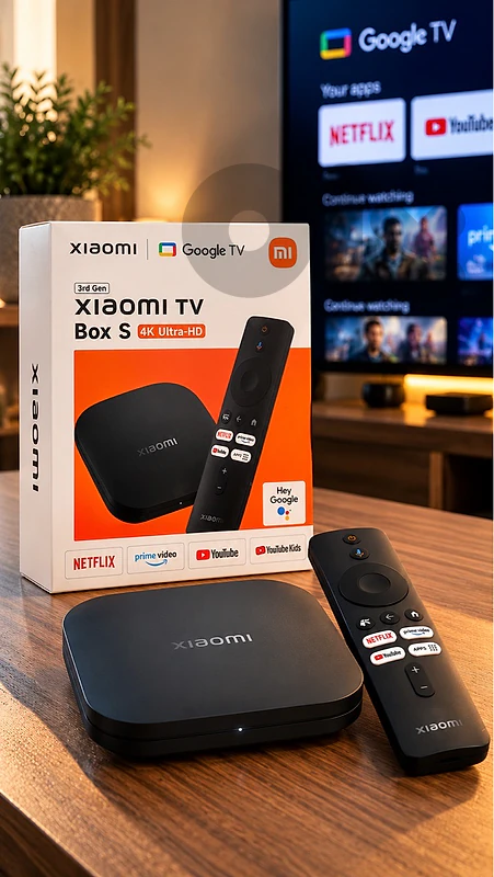 📺 Xiaomi TV Box S 3rd Gen | Google TV | 4K Ultra HD