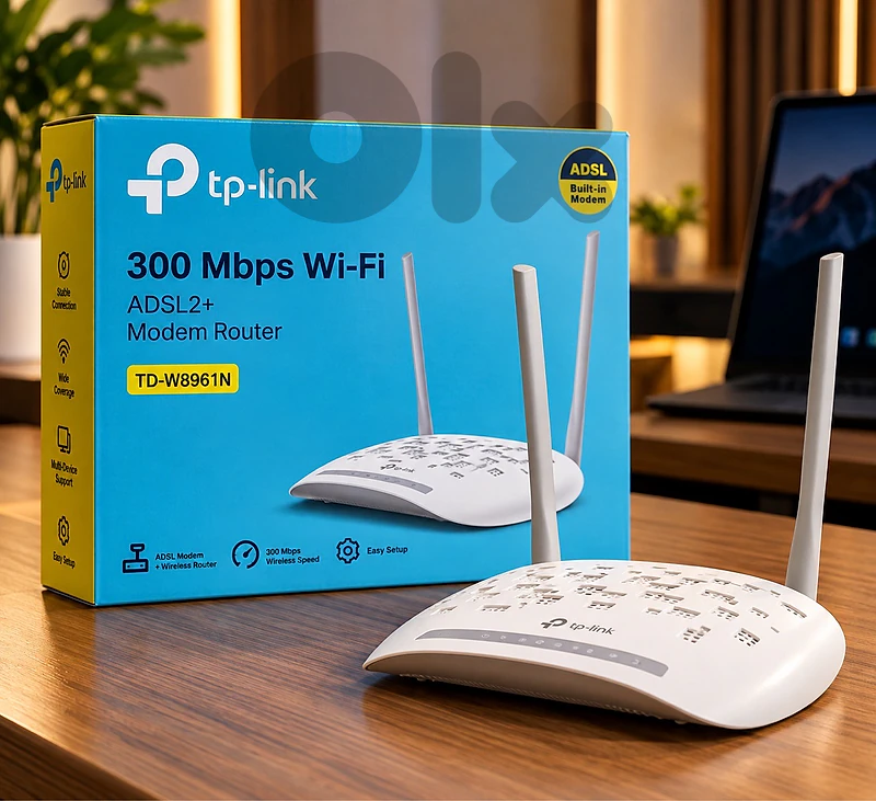 📡 TP-Link TD-W8961N | 300Mbps ADSL2+ Wi-Fi Modem Router