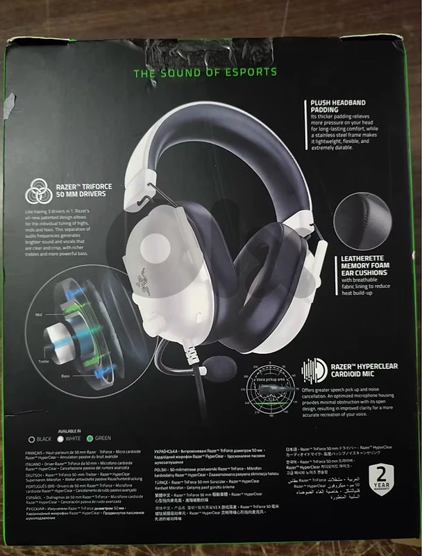 Razer blackshark V2 gaming headphone