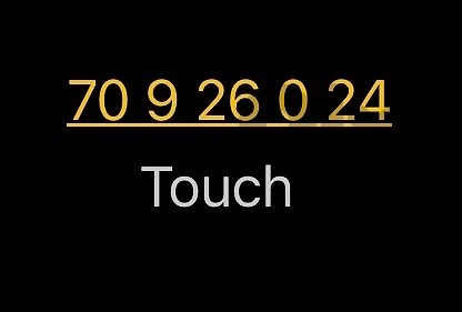 Touch Number