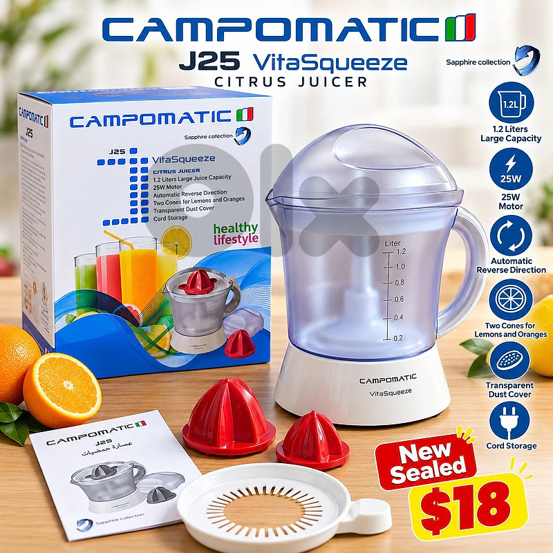 CAMPOMATIC J25 VitaSqueeze Citrus Juicer 
✨ NEW