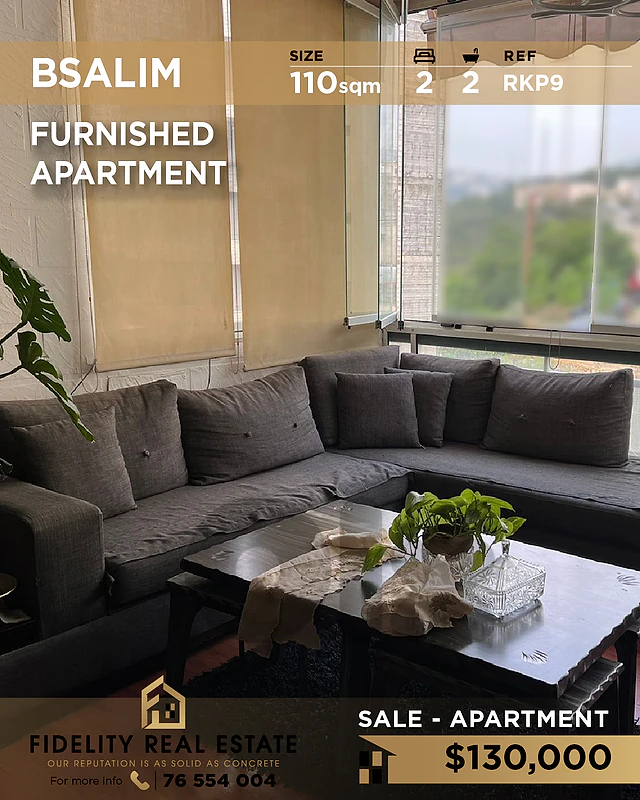 Apartment for sale in Bsalim RKP9 شقة مفروشة للبيع في بصاليم